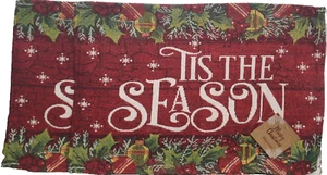 Set of 2 Tapestry Placemats (13"x19") CHRISTMAS TREE ORNAMENTS,TIS THE SEASON,HC - Picture 1 of 16