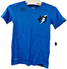 Nike Boys' KD World Of Skill Short-Sleeve Basketball Crew T-Shirt, Blue, Small