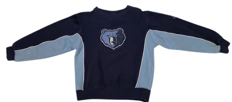 Memphis Grizzlies NBA Reebok Stitched Sweatshirt Kids Pit to Pit 16 inches Cover