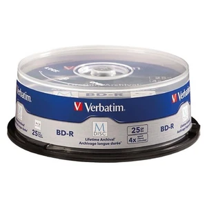 Verbatim M-DISC Blu-ray BD-R 25GB 1-4x 25 Disc beschreibbar - Bild 1 von 1