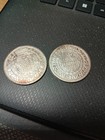 2 Stück x 1625 Austria 1/2 Taler Ferdinand II, Silber