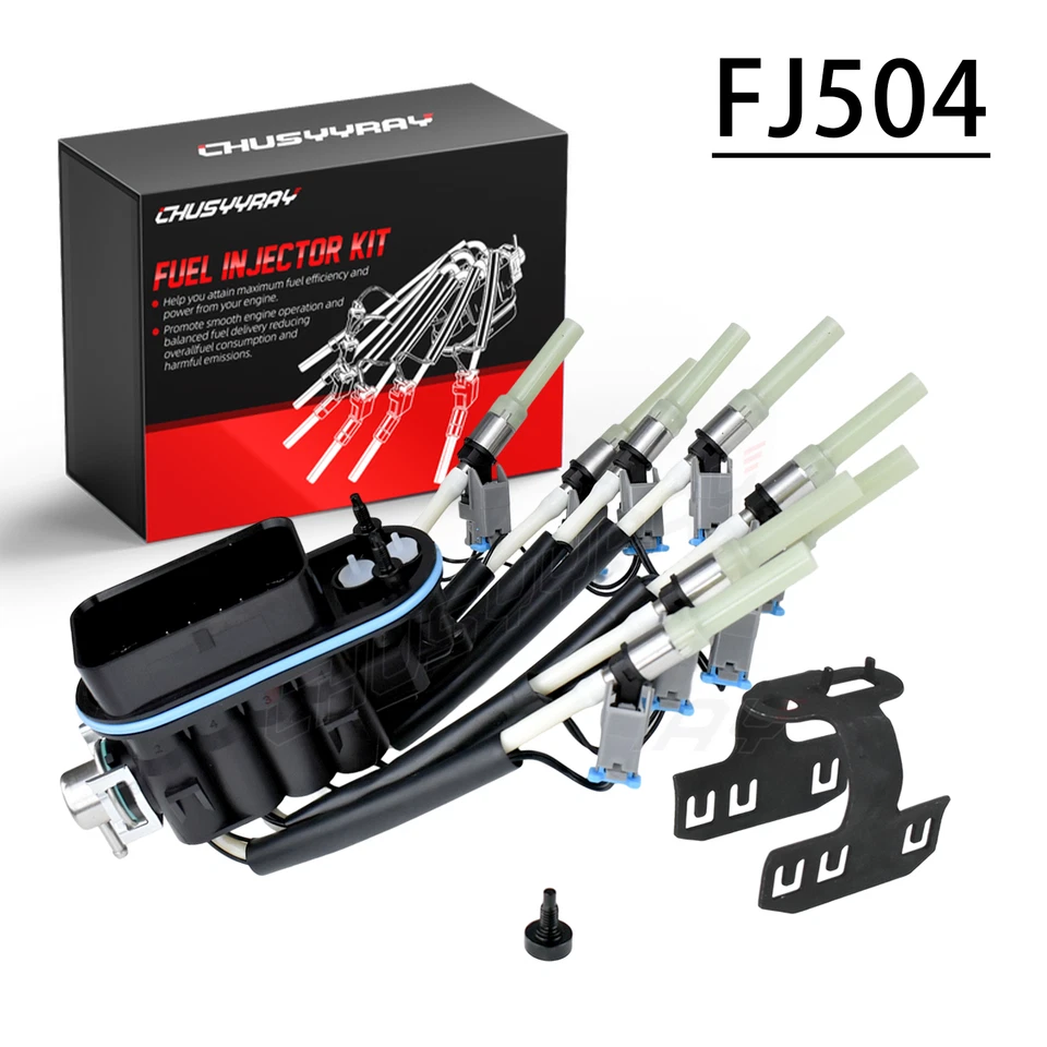 Inyector de combustible Spider multipuerto para 96-99 GMC C1500 V8 5,0 L FJ504 17113274 Foto 1 de 4