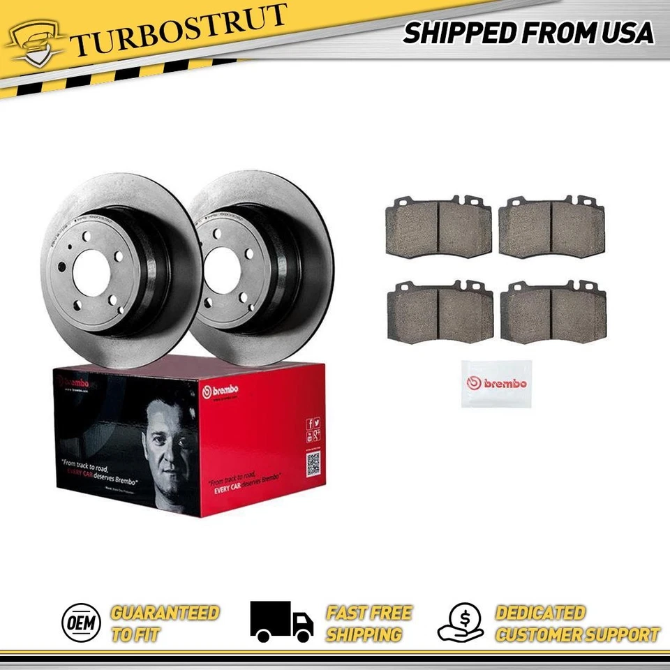 Kit de pastillas de rotores de freno delantero para Mercedes-Benz S430 S500 2000-2002 Foto 1 de 4