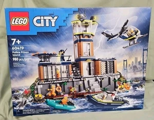 LEGO #60419 City Polizei Gefängnis Insel Konstruktionsspielzeug (980 Teile) ungeöffnet  - Bild 1 von 4