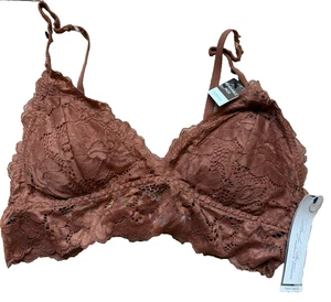 Marilyn Monroe Bralette Bra XL Cinnamon Lace Removable Pads NEW NWT Retails $48 - Picture 1 of 4