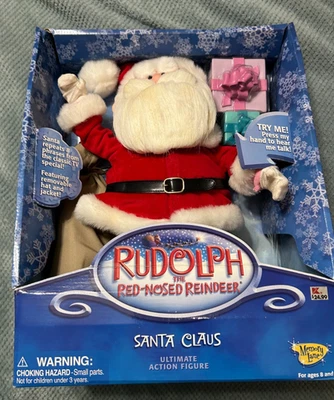 Memory Lane Rudolph el reno nariz roja Santa Claus ¡Figura de acción definitiva! Foto 1 de 3