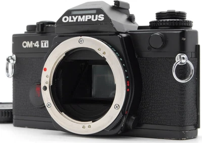 ¡Todo funciona! [CASI COMO NUEVO] Cuerpo de cámara fotográfica Olympus OM-4 Ti negra 35 mm SLR JAPÓN Foto 1 de 4