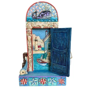 Jim Shore Salz in der Luft Sand in meinem Haar Küste Türöffnung Boot Leuchtturm - Bild 1 von 11