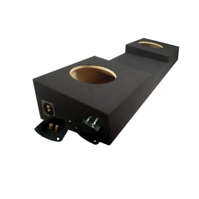 SUB BOX Car Stereo Subwoofer Box Reg Cab Console Truck Dual 10" Speaker Sub Enclosure