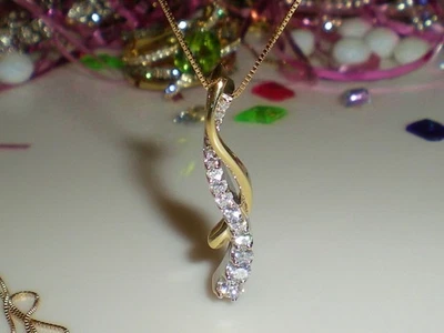 KAY Jeweler's 14K Two-Tone Gold  LOVE'S JOURNEY  1/2ct Diamond Necklace 💎  RARE - Image 1 of 4