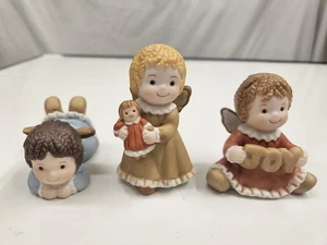 Home Interior Homco 14001-98 Joy Engel Figuren Keramik 3er Set Vintage - Bild 1 von 6