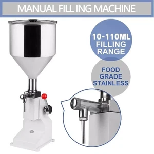 M110 10L 10-110ml Manual Filling Liquid Machine Food Grande Stainless Easy Opera - Picture 1 of 8
