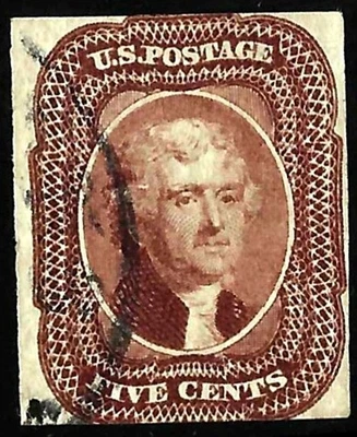 EAS_STAMPS US #12 USED LOT D CERTIFIED SCV $200.00 - Image 1 of 2