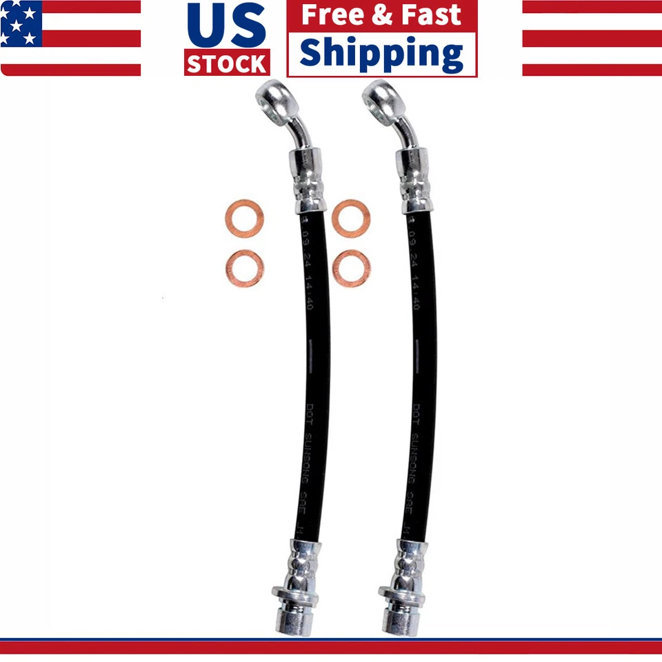 2x Línea de freno de manguera de freno exterior trasero para Honda Odyssey 2002 2003 2004 Foto 1 de 4
