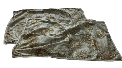 Pair of King Size Pillow Shams - CHAPS Cold Spring Paisley - Image 1 of 4