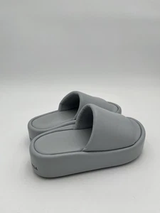 Balenciaga Light Blue Leather Slides - Size 5.5 - Picture 1 of 5