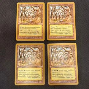Mtg Gaea'S Cradle Gold Frame Set Of 4 - Picture 1 of 10