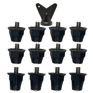 Aluminum Soccer Boot Replacement Nails Pack of Twelve with Wrench Tool - Picture 1 of 7