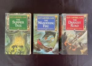 3 x Guy Gavriel Kay Fionavar Tapestry Trilogy Summer Tree Wandering Fire Road - Picture 1 of 5