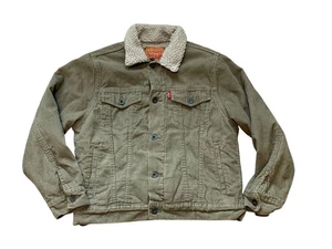 Levi's Vintage hellbraune Cordjacke Fleece gefüttert Jungen Größe Medium 10-12 Jahre - Bild 1 von 6