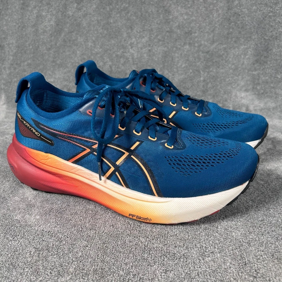 ASICS Gel Kayano 31 Azul Naranja Zapatos para Correr Tenis para Hombres 9 EU 42.5 Foto 1 de 4