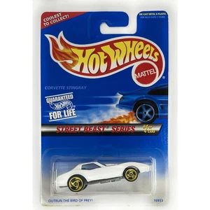 Hot Wheels 1997 Street Beasts - Corvette Stingray (White) #560 - Picture 1 of 3