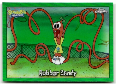 Topps SpongeBob Chrome 2025 No. 140 Rubber Bandy Green Kelp Refractor - Image 1 of 2