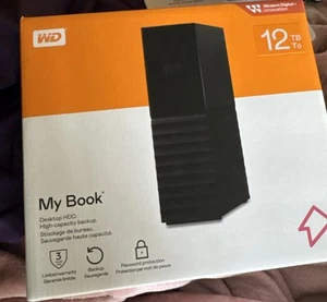 Western Digital 12TB External Desktop Hard Drive - Black WDBBGB0120HBK-NEWM - Picture 1 of 5