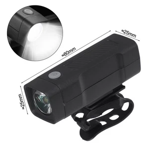 Rechargeable ABS Headlight for Mountain Bike with USB Charging Capability - Picture 1 of 12
