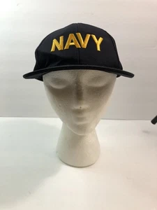Vintage Navy Graffiti Hat Blue Men's Military Logo Adjustable Snapback Cap - Bild 1 von 3