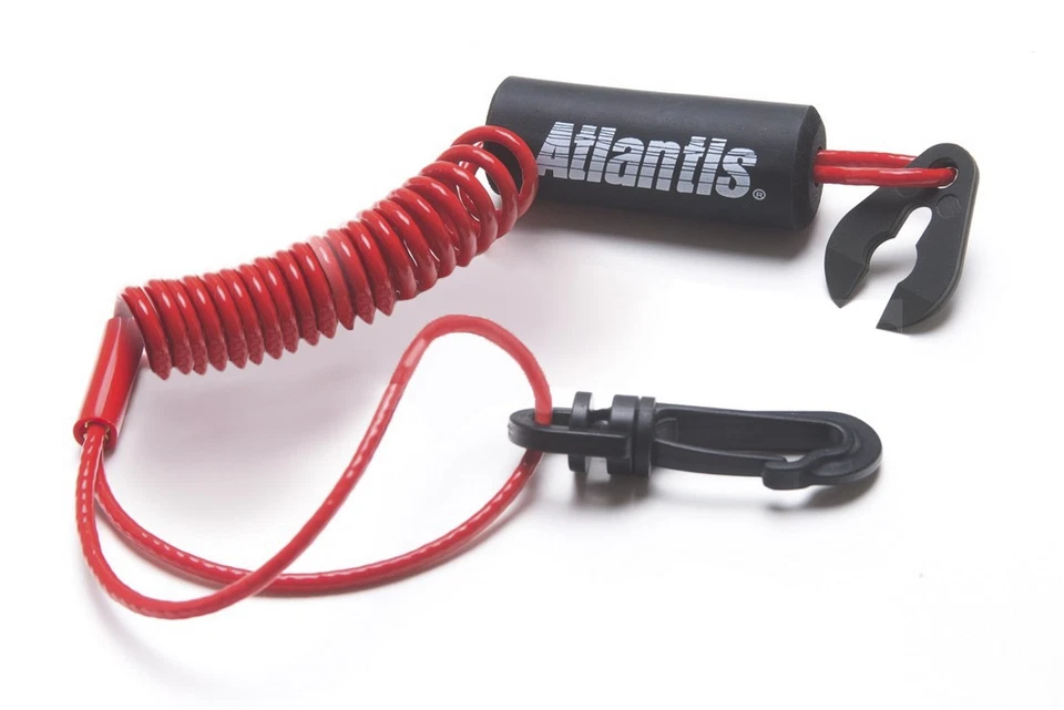Kawasaki PWC Jet Ski Stop Kill Key Floating Safety Lanyard Clip Red - Image 1 of 1