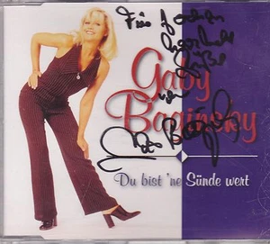 Gaby Baginsky-Du Bist Ne Sunde Wert cd maxi single gesigneerd - Imagen 1 de 1
