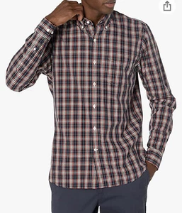 Goodthreads Red Plaid Button Down Sz XS Standard Fit Mens Long Sleeved - Picture 1 of 5