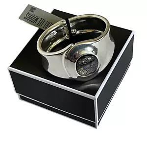 Robert Lee Morris Soho Silver Finish Cuff Abalone Bracelet Msrp $68 - Picture 1 of 6