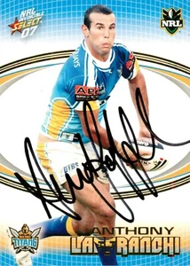 ✺Signed✺ 2007 GOLD COAST TITANS NRL Card ANTHONY LAFFRANCHI - Bild 1 von 2