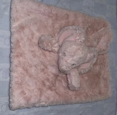 Starting Out Pink Elephant Security Blanket Plush Lovey Soft - Image 1 of 4