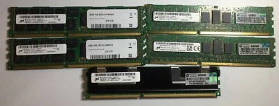 Assorted Server RAM LOT 5x8GB  PC3-10600R DDR3 Registered ECC Server Pulls* - Image 1 of 4