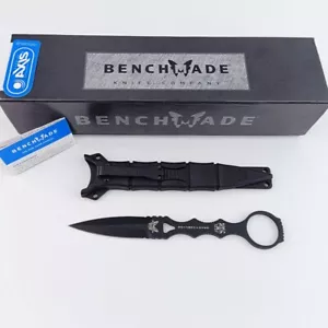 Classic Benchmade 176BK Black SOCP Dagger Sheath Fixed Blade Knife (440C Steel) - Picture 1 of 10