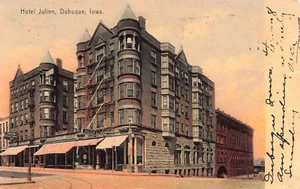 AK ~ Dubuque, Iowa, Hotel Julian - 1908 - Bild 1 von 2