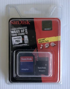 SanDisk microSD Memory Card and SD Card Adapter 2 Pack For Phone/Camera - Picture 1 of 4