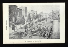 SAN PAOLO CIVITATE – PERFETTA E MOVIMENTATA CART. F.P.NON VIAGGIATA 1908 CIRCA