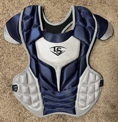 Louisville Slugger Fastpitch Softball Catchers Chest Protector PGFPAS6 Navy-Gray - Image 1 of 3
