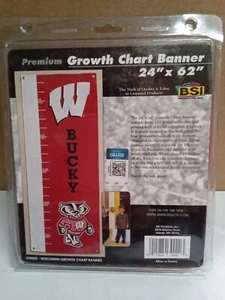 BSI Premium Wisconsin Growth Chart Banner (24"INCH X 62"INCH) Bucky - Picture 1 of 3