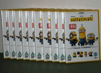 Bulk 10 x MINIONS GO BACK TO THE BEGINNING DVDs **BRAND NEW SEALED** £0.49 each - Image 1 of 4