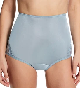 Vanity Fair Lace Nouveau 100% Nylon Full-Cut Blue Heaven Brief Plus Size 10/3XL - Picture 1 of 5
