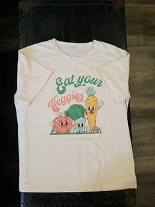 Unisex Shirt Size 2XL "Eat your Veggies" Funny Humorous Short Sleeved - Picture 1 of 5