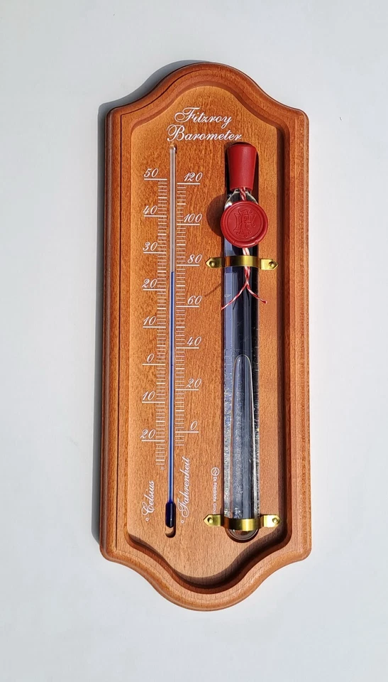 Admiral Fitzroy Sturmglas Barometer, Wetterglas mit Thermometer - Bild 1 von 1