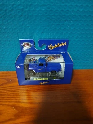 2024 M2 MACHINES 1950 STUDEBAKER 2R PICKUP TRUCK  AUTO THENTICS R92  Blue 🆕 - Image 1 of 4