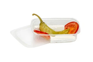 250 - 1000 Feinkostbecher mit Deckel eckig 125ml 250ml 500ml - Bild 1 von 4