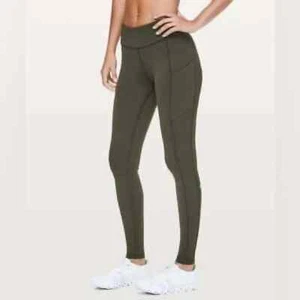lululemon Speed Up Tight *Full-On Luxtreme 28"  in Dark Olive Green EUC. size 8 - Bild 1 von 7